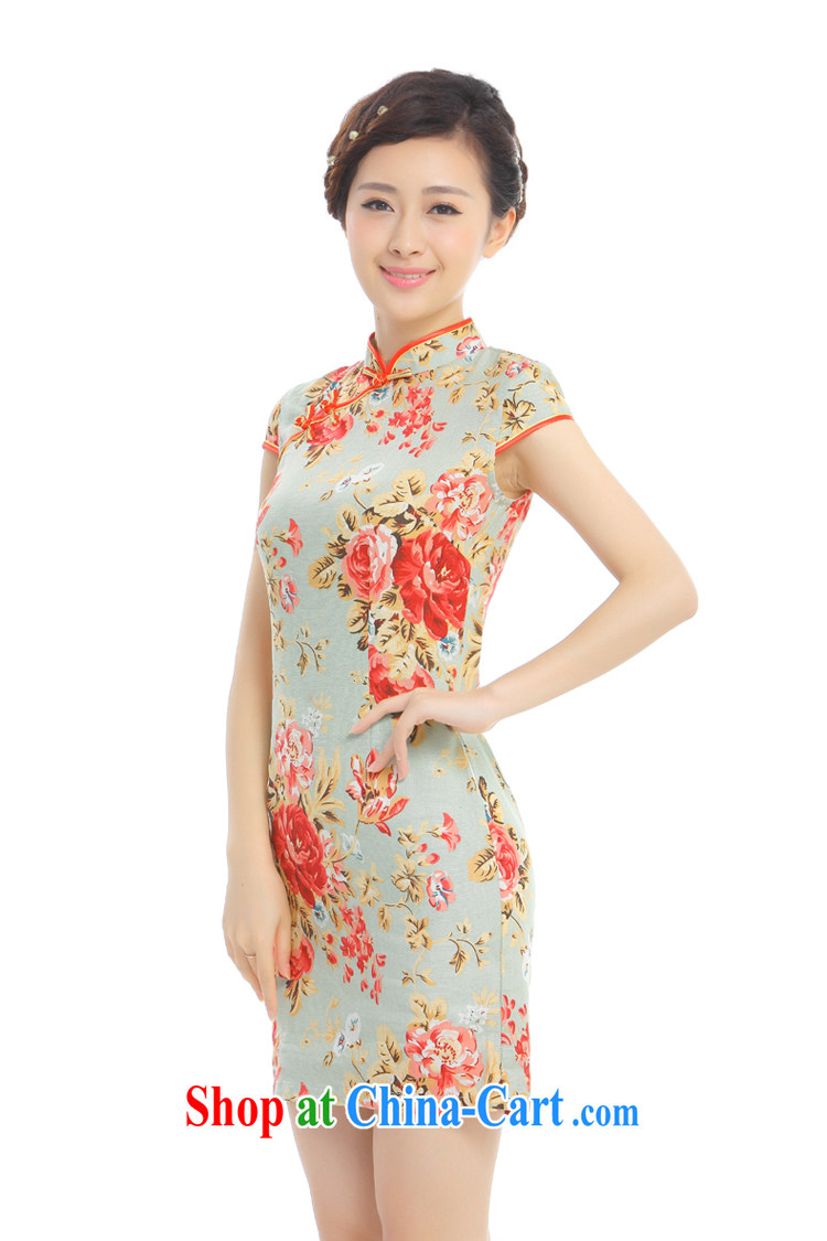 Slim li know fragrant summer 2015 new retro elegant Chinese style classical charm and comfortable cotton the cheongsam dress Q 62,391 - 7 crimson red fuser, XXL pictures, price, brand platters! Elections are good character, the national distribution, so why buy now enjoy more preferential! Health