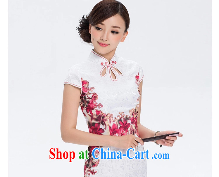 once and for all the proverbial hero infected with retro cheongsam dress summer dresses, skirts improved daily fashion beauty short white 2XL pictures, price, brand platters! Elections are good character, the national distribution, so why buy now enjoy more preferential! Health