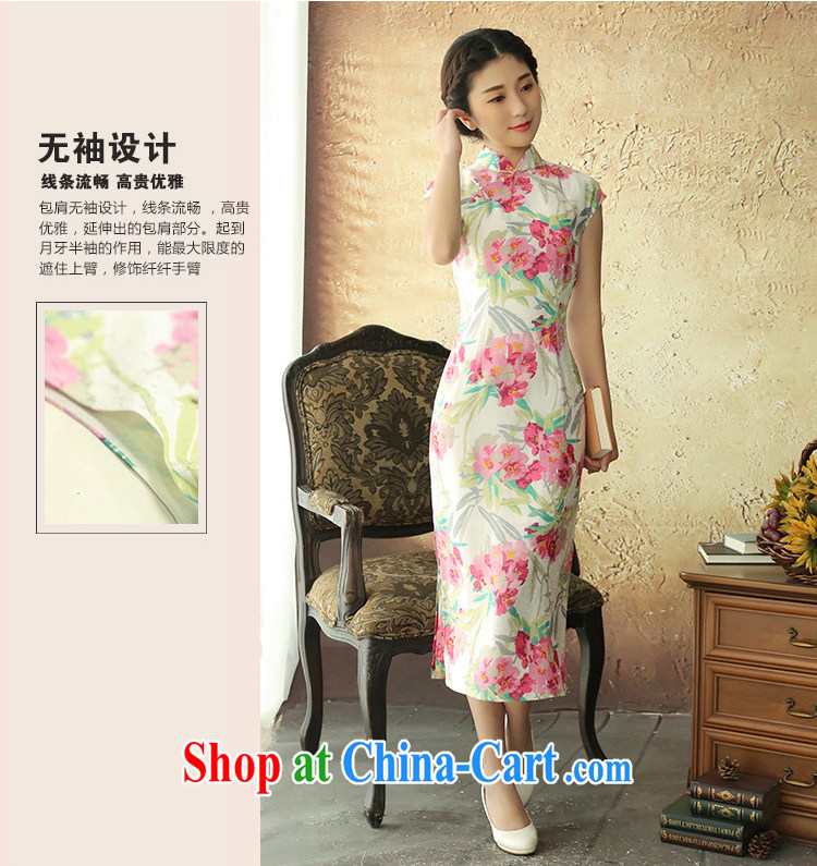 once and for all and fatally jealous Garden silk long retro new dresses 2014 summer long cheongsam dress improved stylish suit 2 XL pictures, price, brand platters! Elections are good character, the national distribution, so why buy now enjoy more preferential! Health