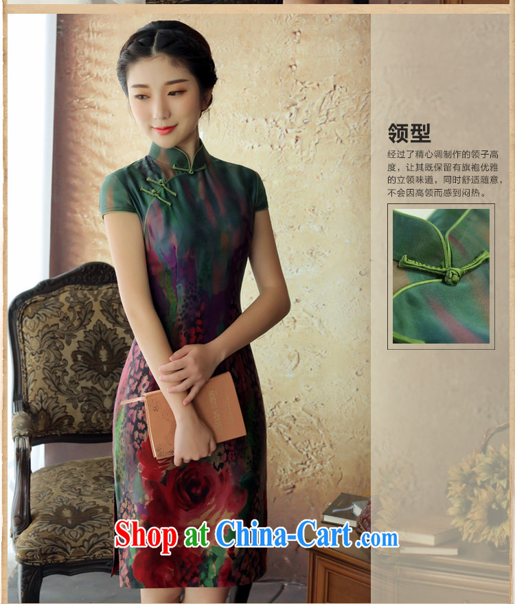 proverbial hero once and for all, Park Heung-cloud yarn retro New Silk Cheongsam 2014 summer skirt outfit improved daily fashion fancy S now do now selling pre-sale 30 Days pictures, price, brand platters! Elections are good character, the national distribution, so why buy now enjoy more preferential! Health