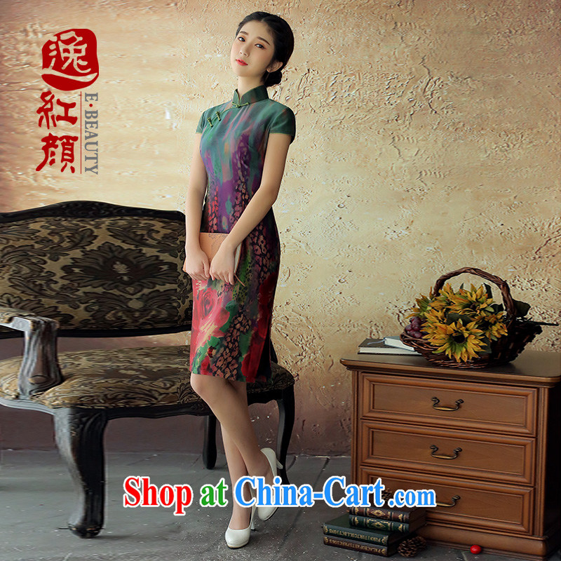 proverbial hero once and for all, Park Heung-cloud yarn retro New Silk Cheongsam 2014 summer skirt outfit improved daily fashion suit S now do now selling pre-sale 30 days