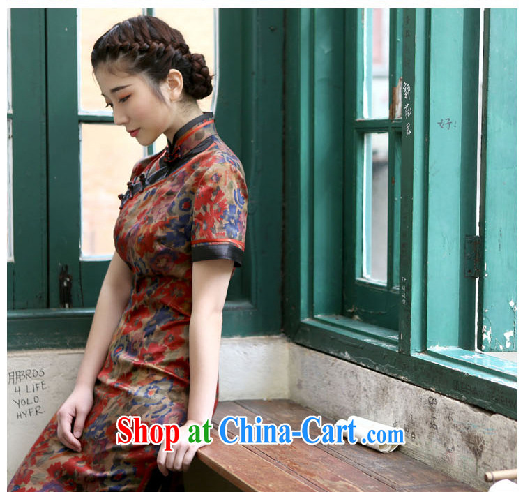 once and for all - begonia fatally jealous no fragrant cloud yarn Silk Cheongsam upscale retro summer new cheongsam dress improved red 2 XL - October 30 will ship pictures, price, brand platters! Elections are good character, the national distribution, so why buy now enjoy more preferential! Health