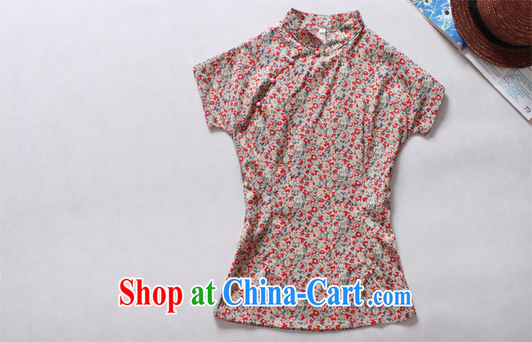 light quality Ethnic Wind female new Chinese floral Chinese T-shirt retro improved cotton robes T-shirt in purple XXXL pictures, price, brand platters! Elections are good character, the national distribution, so why buy now enjoy more preferential! Health