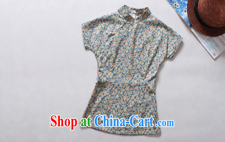 light quality Ethnic Wind female new Chinese floral Chinese T-shirt retro improved cotton robes T-shirt in purple XXXL pictures, price, brand platters! Elections are good character, the national distribution, so why buy now enjoy more preferential! Health