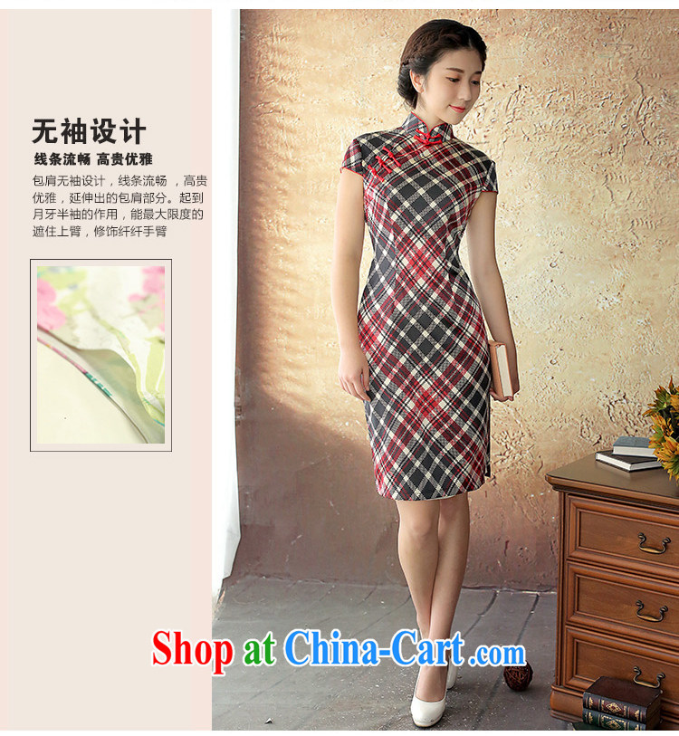 The proverbial hero once and for all, as soon as possible the natural pearls satin-sauna Silk Cheongsam dress tartan the flap cool arts cheongsam dress red S - pre-sale 30 Days pictures, price, brand platters! Elections are good character, the national distribution, so why buy now enjoy more preferential! Health