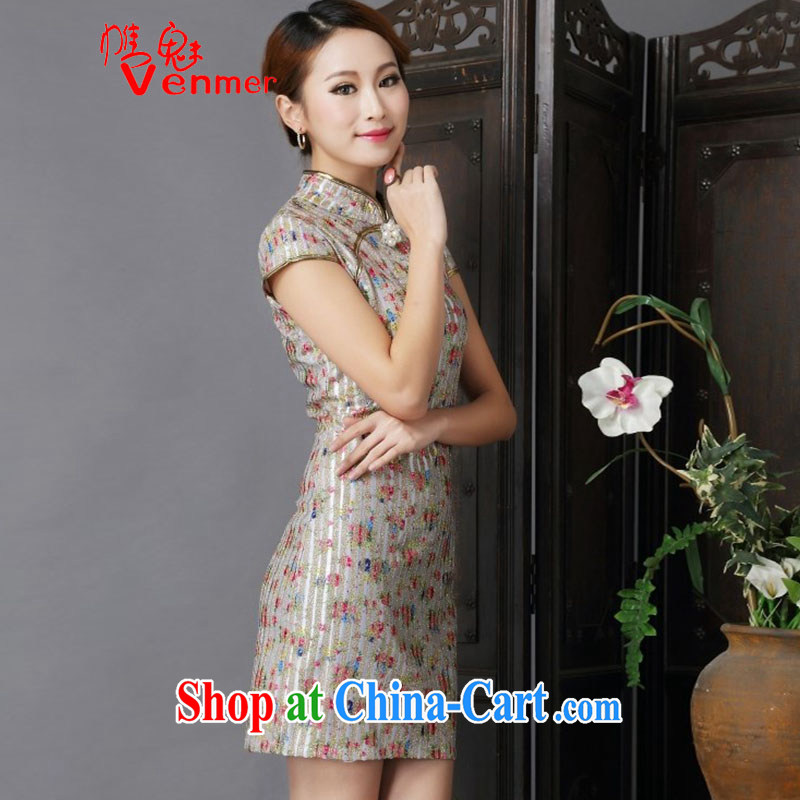 Clearly, Venmer new show annual marriage dresses retro improved floral bows serving daily short dresses of 6631 red XL, and Director (Venmer), and shopping on the Internet