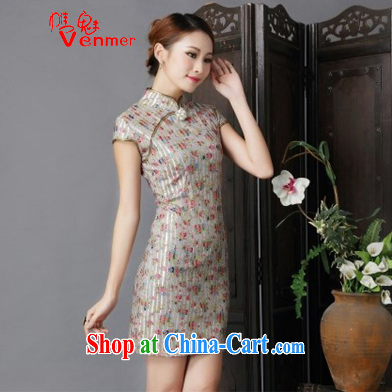 Clearly, Venmer new show annual marriage dresses retro improved floral bows serving daily short dresses of 6631 red XL, and Director (Venmer), and shopping on the Internet