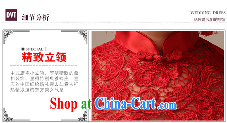 2015 new bows dresses short, red stylish improved cultivating marriages short cheongsam dress red XL pictures, price, brand platters! Elections are good character, the national distribution, so why buy now enjoy more preferential! Health