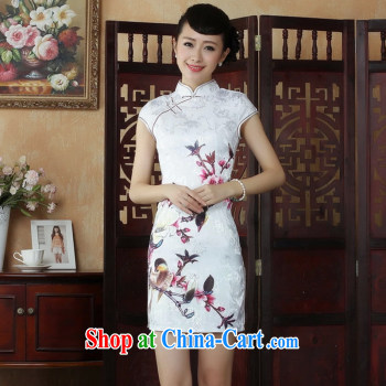 Take the 2014 summer new products, for improved cheongsam Chinese Chinese Tang Women's clothes is a tight T-shirt pure cotton Tang replacing the Snap white XL pictures, price, brand platters! Elections are good character, the national distribution, so why buy now enjoy more preferential! Health