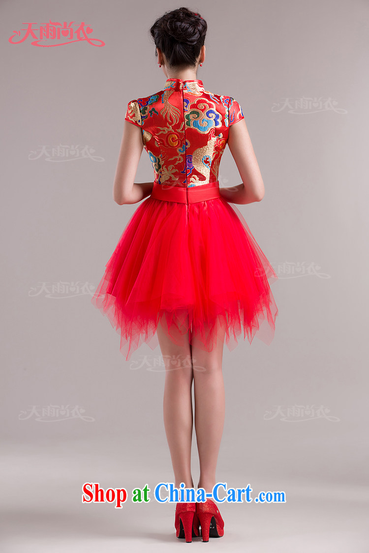 Rain was Yi 2015 new wedding dress skirt red stylish improved bows serving short wedding bridal dresses QP 540 red S pictures, price, brand platters! Elections are good character, the national distribution, so why buy now enjoy more preferential! Health
