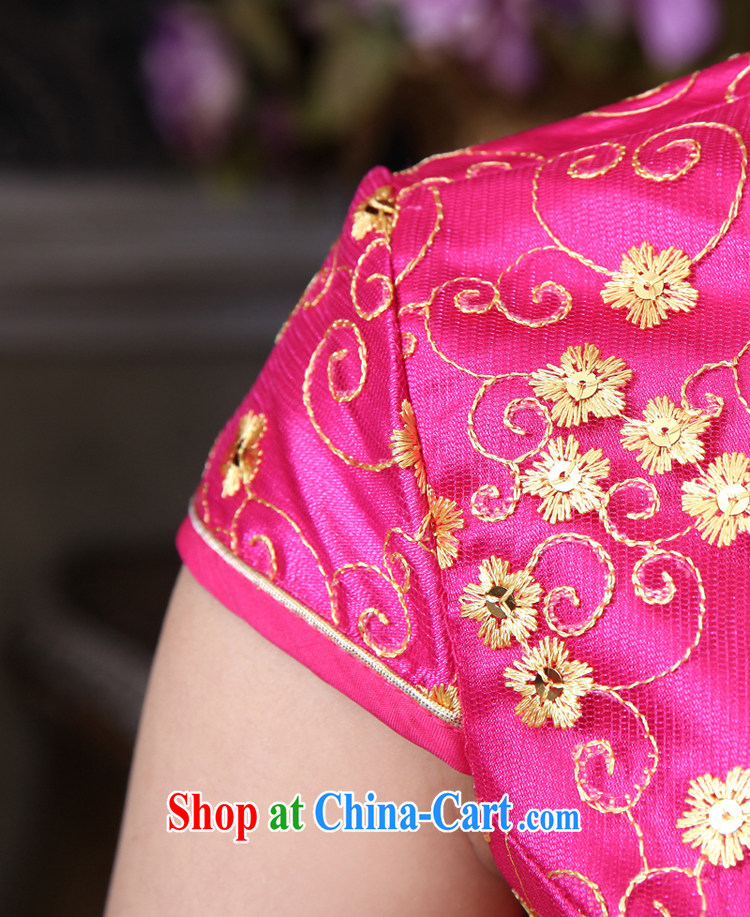 Rain is still Yi 2015 new spring and summer clothing toast marriages wedding elegant retro red short cheongsam QP 550 red XL pictures, price, brand platters! Elections are good character, the national distribution, so why buy now enjoy more preferential! Health