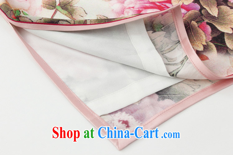 Silk Cheongsam upscale wedding summer improved banquet sauna silk short C 335 days incense Peony M pictures, price, brand platters! Elections are good character, the national distribution, so why buy now enjoy more preferential! Health