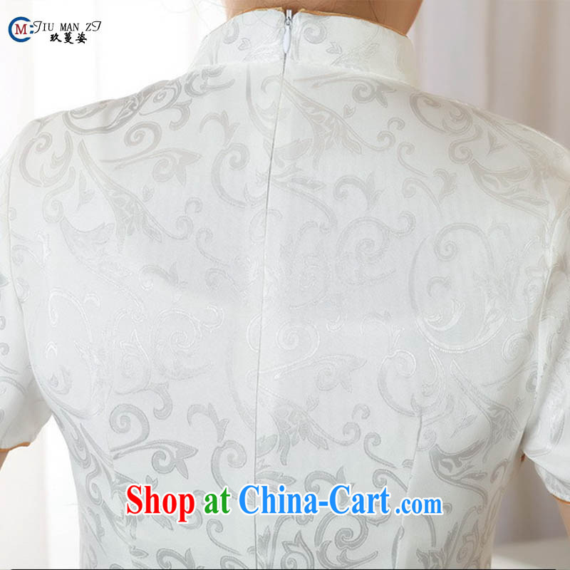 Ko Yo vines into exciting and 2015 new spring and summer with high quality cotton Ethnic Wind short sleeve T-shirt dresses short Tang Women's clothes A 0052 white 155/S, capital city sprawl, shopping on the Internet