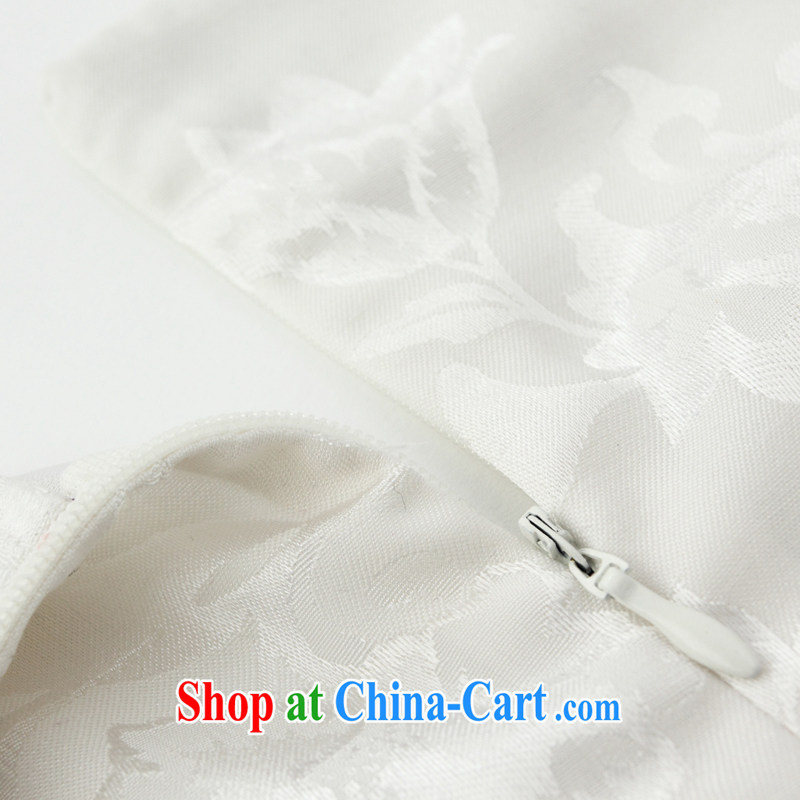 Blue and white porcelain goods improved summer Tang Women's clothes daily short C 4490 blue and white porcelain XXL (2 feet 4 waist), CHOSHAN LADIES, shopping on the Internet