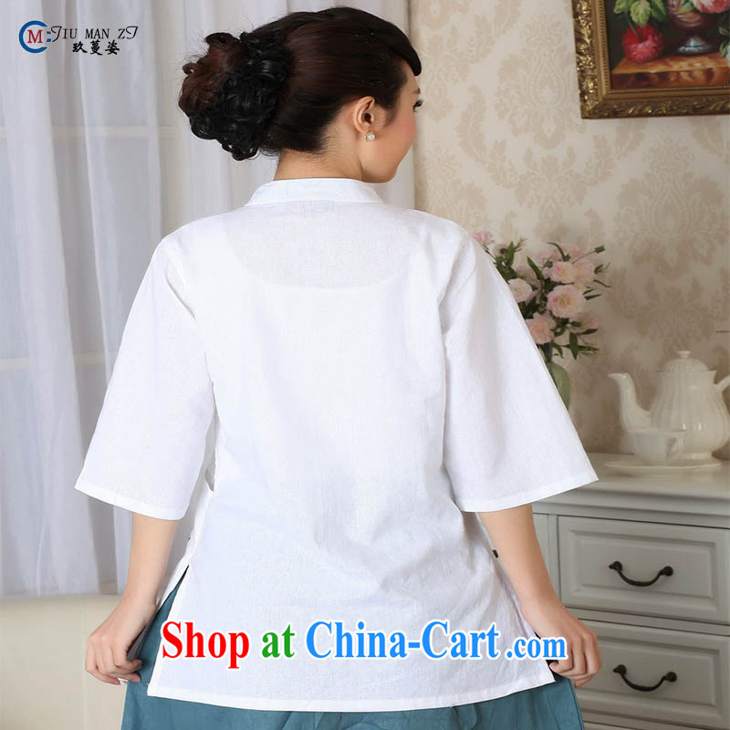 Ko Yo vines into exciting and 2015 new spring and summer for the 9 sub-cuff gauze cotton robes the Commission on high quality Chinese A 0057 white 175/2 XL, capital city sprawl, shopping on the Internet