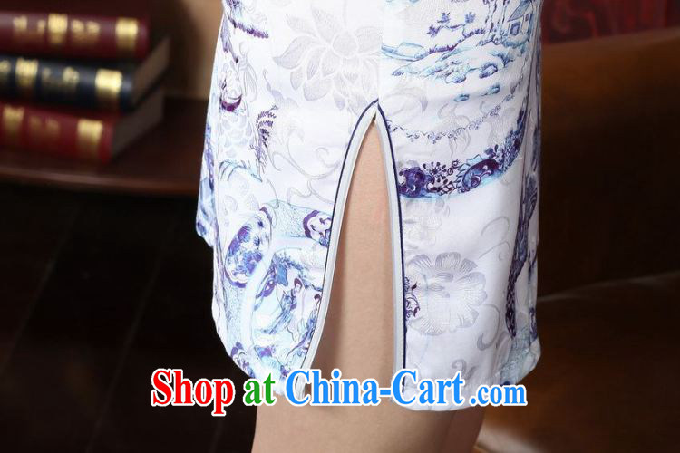 spend the summer new female elegant Chinese improved, for a tight cotton hand-painted Chinese Antique short cheongsam white D 0226 2 XL pictures, price, brand platters! Elections are good character, the national distribution, so why buy now enjoy more preferential! Health