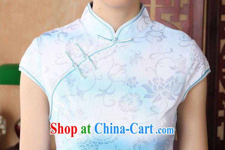Take the new summer Women's clothes, cheongsam collar Chinese improved hand-painted scenery is a tight cotton short cheongsam Chinese White D 0222 2 XL pictures, price, brand platters! Elections are good character, the national distribution, so why buy now enjoy more preferential! Health