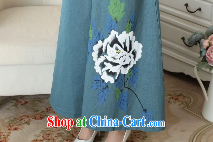 Take the 2014 new summer hand-painted dresses China wind retro-bag Elasticated waist large long skirt hand-painted body skirt P P 0010 M pictures, price, brand platters! Elections are good character, the national distribution, so why buy now enjoy more preferential! Health