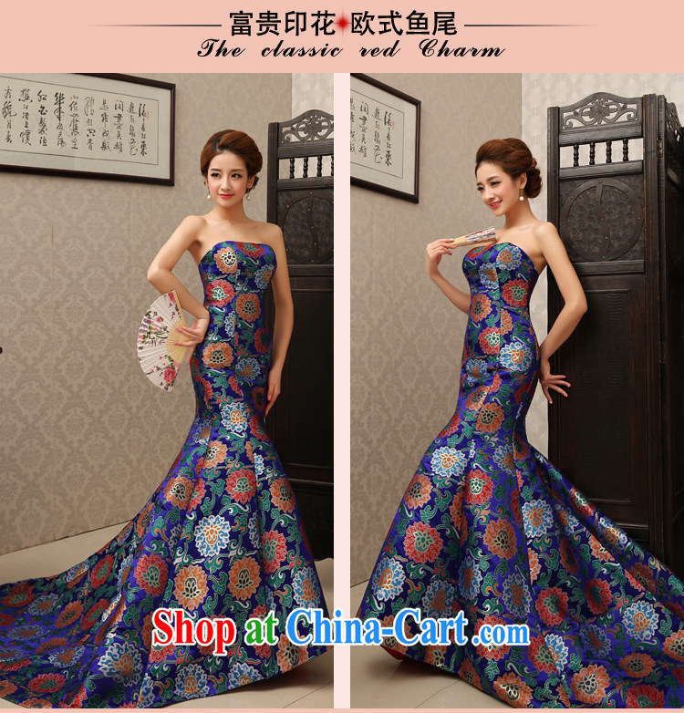 Rain is still Yi 2015 new Chinese-style dress uniform toast wedding dresses wedding dresses new toast Service Bridal erase chest crowsfoot QP 495 red XL pictures, price, brand platters! Elections are good character, the national distribution, so why buy now enjoy more preferential! Health