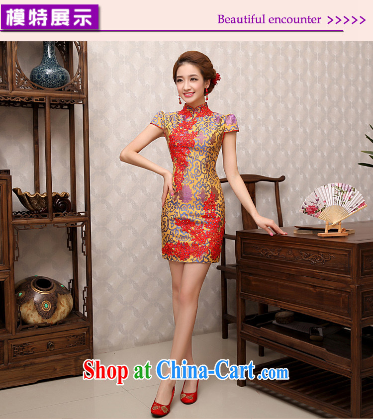 Rain is still Yi 2015 new wedding dresses summer dresses cashmere married mothers with improved cultivation bridal toast QP serving 480 photo color XL pictures, price, brand platters! Elections are good character, the national distribution, so why buy now enjoy more preferential! Health
