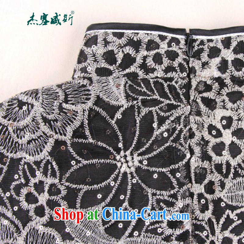Jessup, new summer improved stylish lace cheongsam dress high-end elegant lace cheongsam dress #979 figure XXL, Jessup, and shopping on the Internet