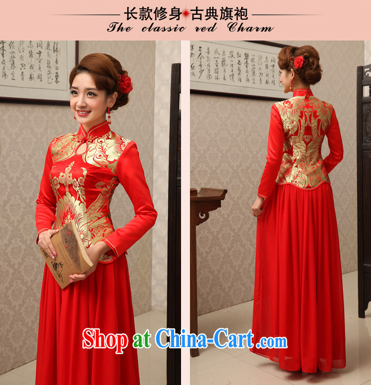 Rain is still Yi new bride wedding dress long skirt toast serving long-sleeved wedding package Red Snow woven dresses package QP 461 red XL pictures, price, brand platters! Elections are good character, the national distribution, so why buy now enjoy more preferential! Health