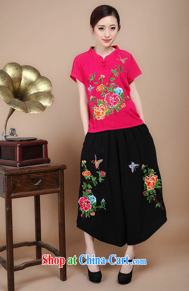 Forest narcissus 2014 spring and summer new cultivating jacquard single Chinese round-collar short-sleeve T-shirt FGR - A 208 red XXXL pictures, price, brand platters! Elections are good character, the national distribution, so why buy now enjoy more preferential! Health