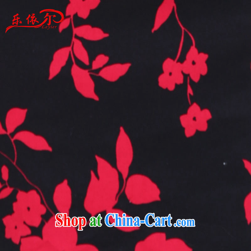 And, in accordance with antique stamp duty for the cheongsam manual tray clip elegant classic cheongsam women 2015 summer short-sleeved short red XXL, in accordance with (leyier), shopping on the Internet