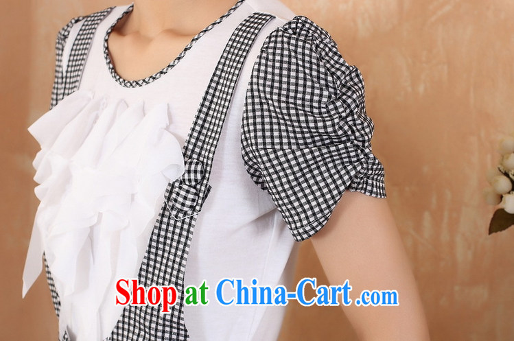 Take the new summer dress U collar tartan Chinese Ethnic Wind clothing elegant refined short-sleeved qipao dresses white L pictures, price, brand platters! Elections are good character, the national distribution, so why buy now enjoy more preferential! Health