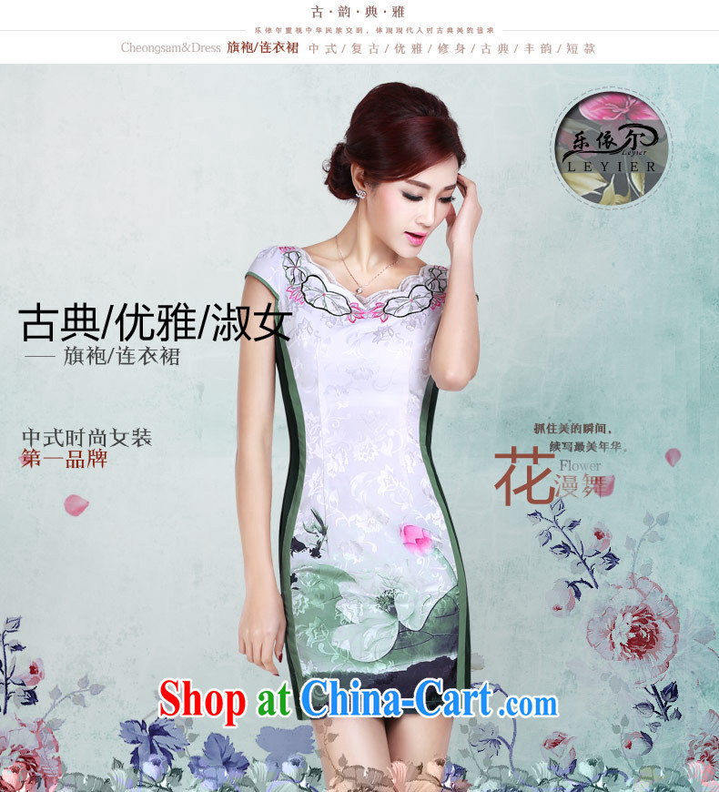 Music in summer 2015 new dresses classic embroidered elegant sweet short-sleeved dresses beauty graphics thin female dresses white XXL pictures, price, brand platters! Elections are good character, the national distribution, so why buy now enjoy more preferential! Health