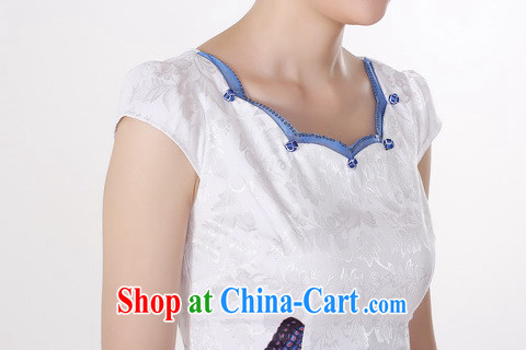 Jing An outfit summer improved retro dresses with pure cotton hand-painted Chinese improved cheongsam dress short 0211 white 2XL (recommendations 120 - 130 jack) pictures, price, brand platters! Elections are good character, the national distribution, so why buy now enjoy more preferential! Health