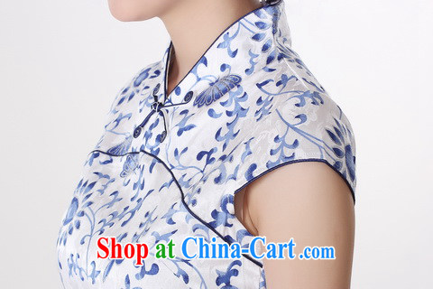 Jing An outfit summer improved retro dresses, for pure cotton blue and white porcelain Chinese improved cheongsam dress short black 0207 Orchid 2 XL (120 - 130 ) jack pictures, price, brand platters! Elections are good character, the national distribution, so why buy now enjoy more preferential! Health