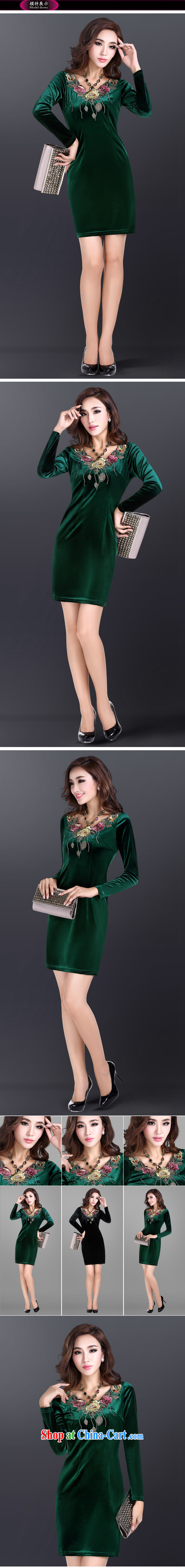 And, in accordance with new wool long-sleeved dresses retro embroidered cheongsam dress improved stylish beauty autumn skirt army green XXL pictures, price, brand platters! Elections are good character, the national distribution, so why buy now enjoy more preferential! Health
