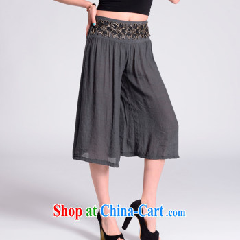 Take the 2014 new Stylish retro stamp duty trousers show apparel clothing horn dress pants Chinese WNS 2369 - 4 black 2 XL pictures, price, brand platters! Elections are good character, the national distribution, so why buy now enjoy more preferential! Health