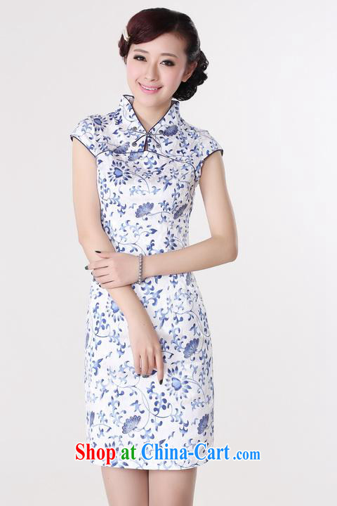 Shanghai, optimize purchase dresses summer improved retro dresses, for a tight cotton stamp Chinese improved cheongsam dress short black Orchid 2 XL recommendations 120 - 130 Jack pictures, price, brand platters! Elections are good character, the national distribution, so why buy now enjoy more preferential! Health
