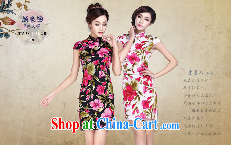 And, in 2014, new and old fashioned collar cheongsam dress elegant qipao improved daily retro beauty graphics thin black XL pictures, price, brand platters! Elections are good character, the national distribution, so why buy now enjoy more preferential! Health