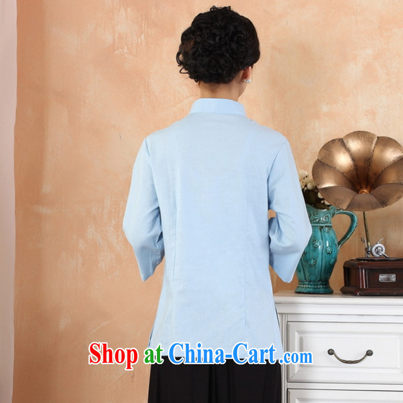 Take the 2014 new units the maximum code Chinese women improved, for hand-painted Han-Chinese, summer 2379 - 1 - 1 sky blue 3 XL, spend figure, online shopping