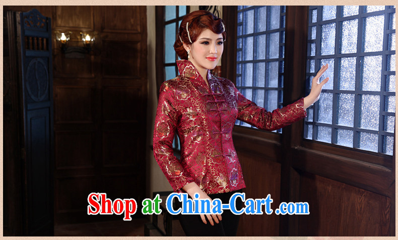 2014 spring new spring loaded Tang blouses stylish improved jacket spring mauve 3 XL pictures, price, brand platters! Elections are good character, the national distribution, so why buy now enjoy more preferential! Health