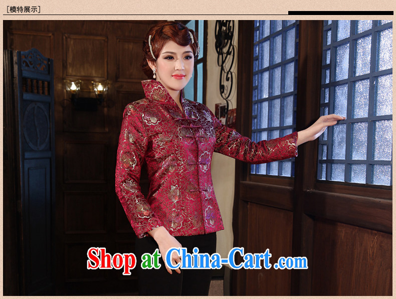 2014 spring new spring loaded Tang blouses stylish improved jacket spring mauve 3 XL pictures, price, brand platters! Elections are good character, the national distribution, so why buy now enjoy more preferential! Health