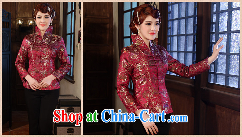 2014 spring new spring loaded Tang blouses stylish improved jacket spring mauve 3 XL pictures, price, brand platters! Elections are good character, the national distribution, so why buy now enjoy more preferential! Health