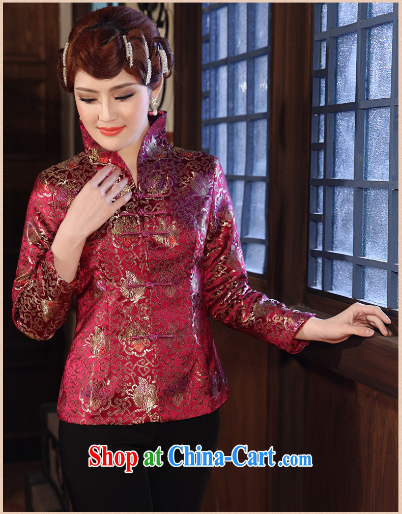 2014 spring new spring loaded Tang blouses stylish improved jacket spring mauve 3 XL pictures, price, brand platters! Elections are good character, the national distribution, so why buy now enjoy more preferential! Health