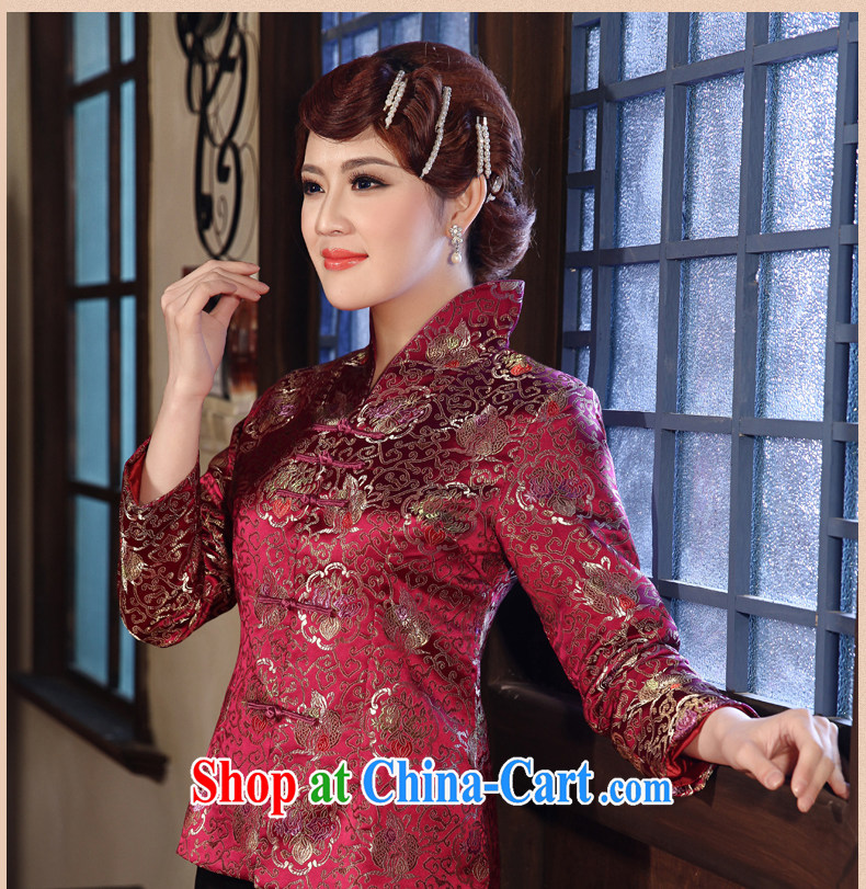 2014 spring new spring loaded Tang blouses stylish improved jacket spring mauve 3 XL pictures, price, brand platters! Elections are good character, the national distribution, so why buy now enjoy more preferential! Health