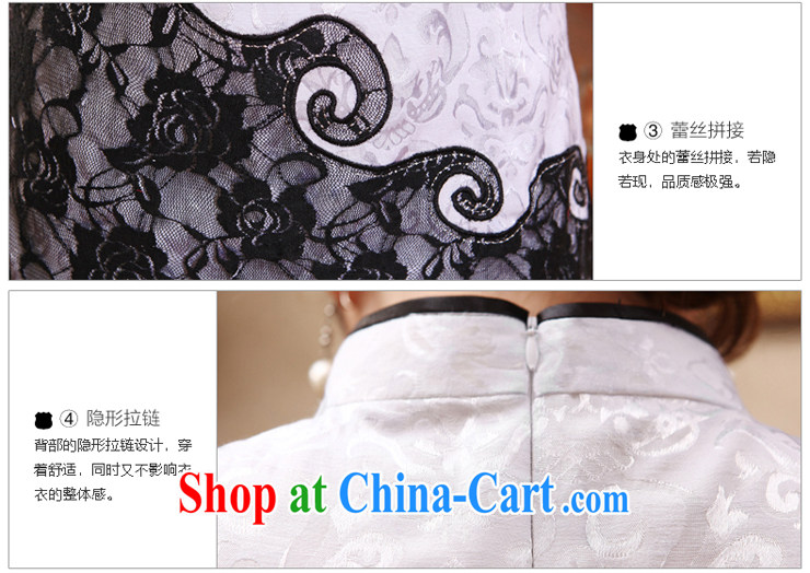 Spring and Summer clothes new, Han-T-shirt beauty retro China wind improved lace Tang in flag cuff white 2XL pictures, price, brand platters! Elections are good character, the national distribution, so why buy now enjoy more preferential! Health