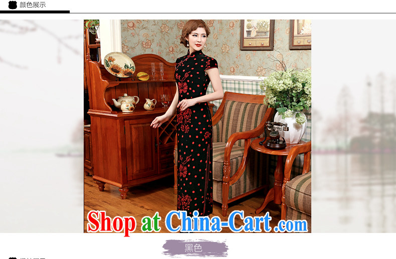 2014 high quality Stylish retro Ethnic Wind load fall dresses skirts your air lint-free cloth dress, plush robes black 2 XL pictures, price, brand platters! Elections are good character, the national distribution, so why buy now enjoy more preferential! Health