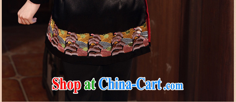 2014 spring new outfit suit trend improved cheongsam Chinese qipao day female black 3 XL pictures, price, brand platters! Elections are good character, the national distribution, so why buy now enjoy more preferential! Health