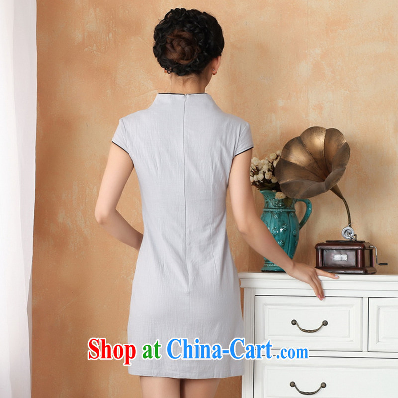 spend the summer with new female cheongsam Chinese, for the hard-pressed the cotton hand-painted Chinese refined and elegant qipao - 2 if the color 2 XL, spend figure, shopping on the Internet