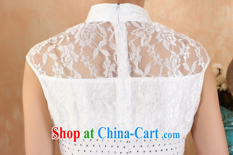spend the summer Women's clothes and stylish Chinese lace pullover features pipa tie lace stitching silk, with improved cheongsam dress - 4 gray L pictures, price, brand platters! Elections are good character, the national distribution, so why buy now enjoy more preferential! Health