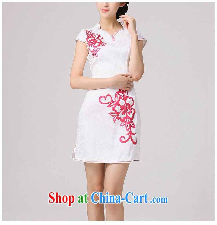 2014 outfit New elegance and stylish improved three-dimensional package shoulder cuff Girls fall Beauty Day dresses of the Red XXL pictures, price, brand platters! Elections are good character, the national distribution, so why buy now enjoy more preferential! Health