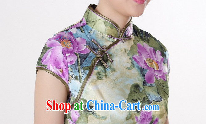 Take the 2014 new stylish and improved Chinese qipao Chinese lotus, for a tight damask short-sleeved qipao D 0200 - B D 0200 - A 2 XL pictures, price, brand platters! Elections are good character, the national distribution, so why buy now enjoy more preferential! Health