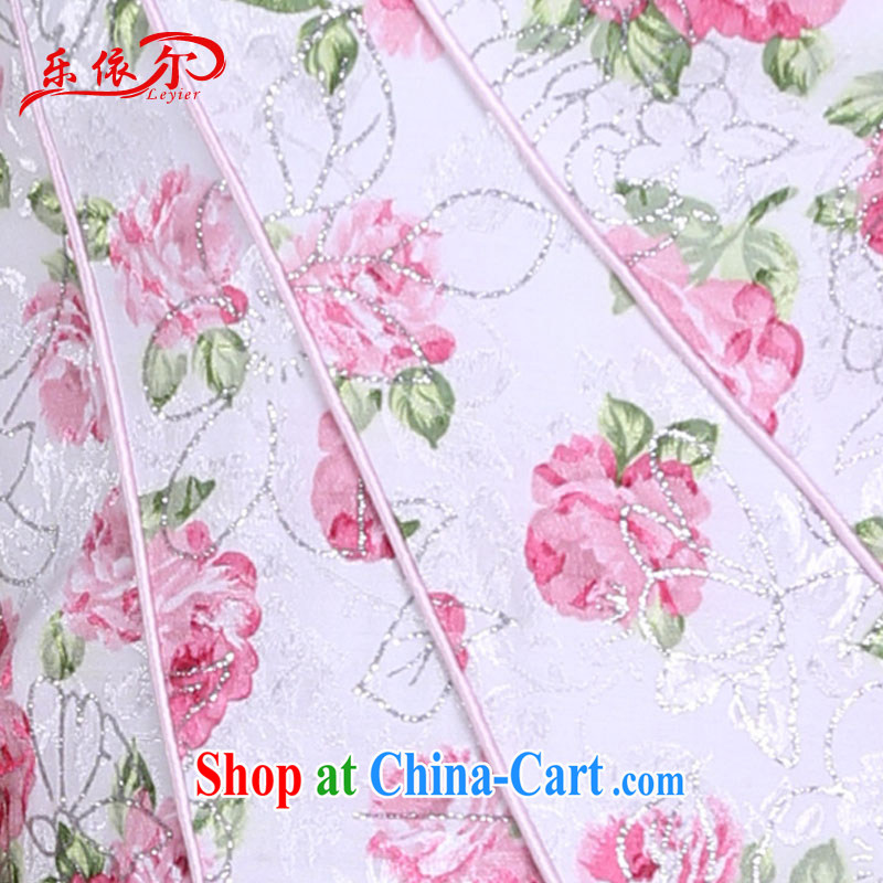 Music in summer 2014, the cheongsam dress elegant classical lady dresses retro stamp duty short-sleeved dresses pink XL, in accordance with (leyier), shopping on the Internet